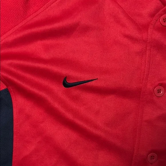 Nike Red and Navy Men's Jersey - Picture 3 of 9